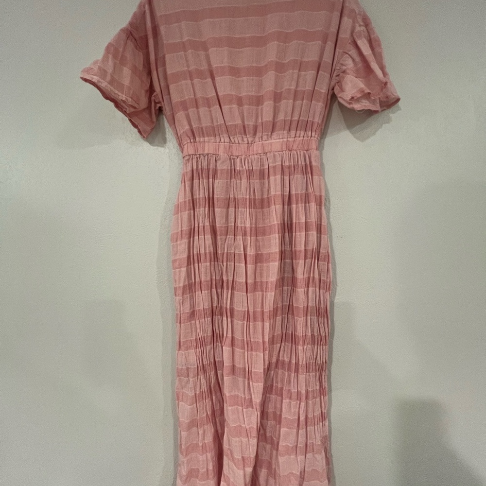 Listicle Pink Puff Sleeve Sundress